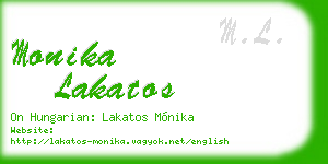 monika lakatos business card