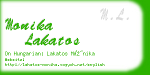 monika lakatos business card